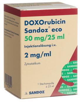 Doxorubicin Sandoz® eco 50mg/25ml (2mg/ml) 25 ml vial
